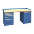 LISTA Express Dual-Pedestal Workstation, 5+2 Drawer (XSWB52)