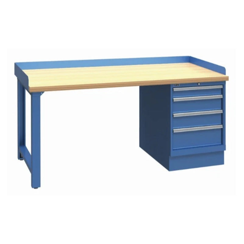 LISTA Express Industrial Workstation, 4 Drawer Pedestal (XSWB80)