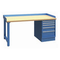 LISTA Express Industrial Workstation, 5 Drawer Pedestal with Base (XSWB20)